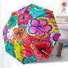 1pc Floral Pattern Automatic Open/Close Folding Umbrella - Compact 8-Rib Design, Daily Use, Perfect Gift for Friends & Family Yy260327066