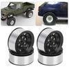 4pcs 1.55" RC Wheel Rim Hubs Axial AX90069 for Crawlers, Universal RC Wheel Hubs, Black