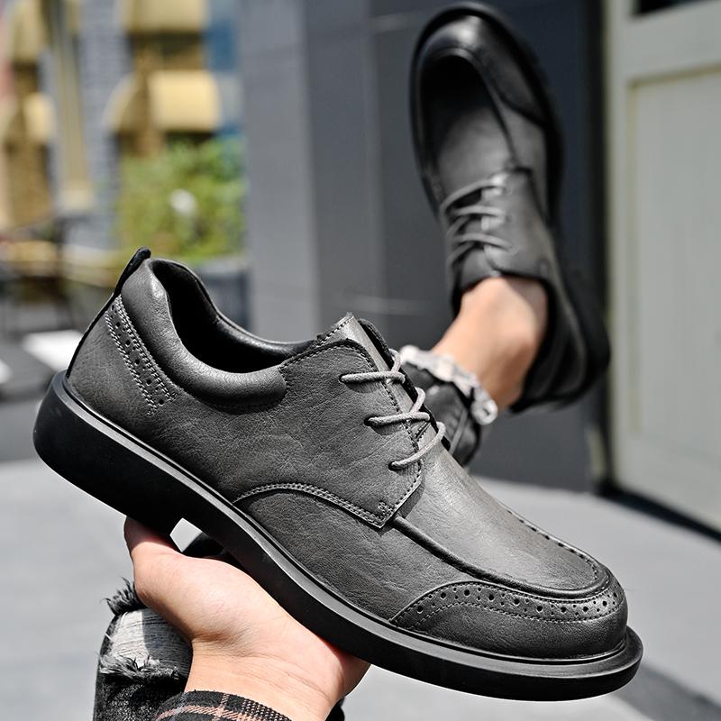 Design High Quality Genuine Leather Men Lazy Shoes Soft Fashion Brand Men Flat Business Formal Shoes