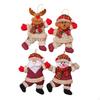 4x Christmas Hanging Ornaments Reusable Doll for Party Favors Door Xmas Tree Style A