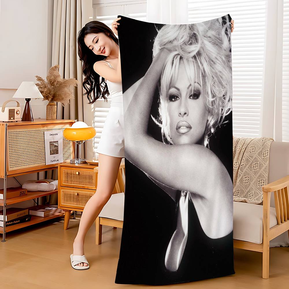 Pamela Anderson Strandtuch Bunte Badetücher Für Mädchen Mikrofaser Schnelltrocknend Sandfrei Strand Yoga Spa Fitnessstudio Pool