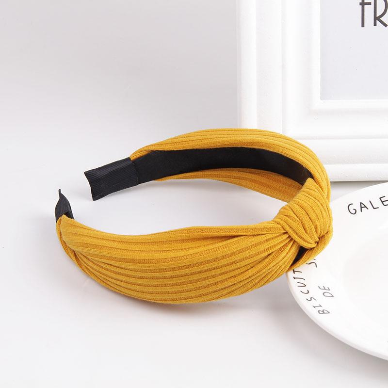 

Модная женская и девичья мягкая вязаная повязка на голову с центральным узлом простая женская повязка на голову для умывания лица нарядные обручи для волос аксессуар