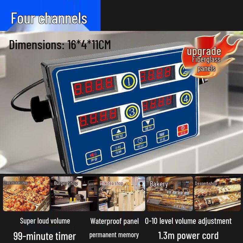 Commercial Multi-Channel Kitchen Timer