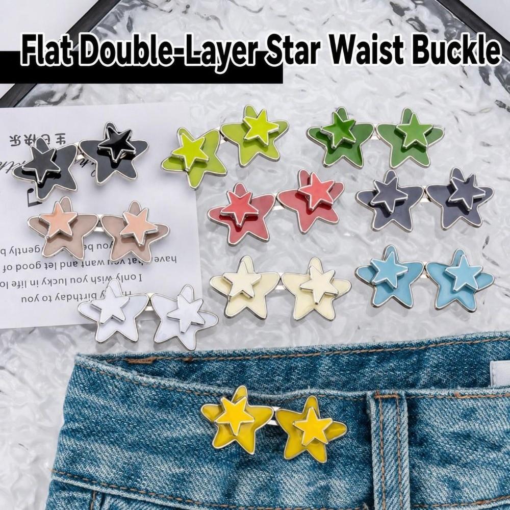 Adjustable Waist Jeans Waist Buttons No Sew Nail Free Detachable Waist Buckles Removable Interlocking Structure