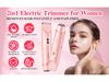 Rechargeable Women's Dual-Headed Underarm Shaver and Trimmer with Digital Display