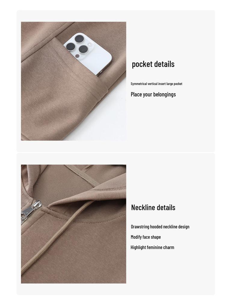 2024 Spring & Autumn Women's Fashion Cardigan Hoodie - Trendy, Youth-Enhancing, Casual Jacket for Middle-Aged Mothers