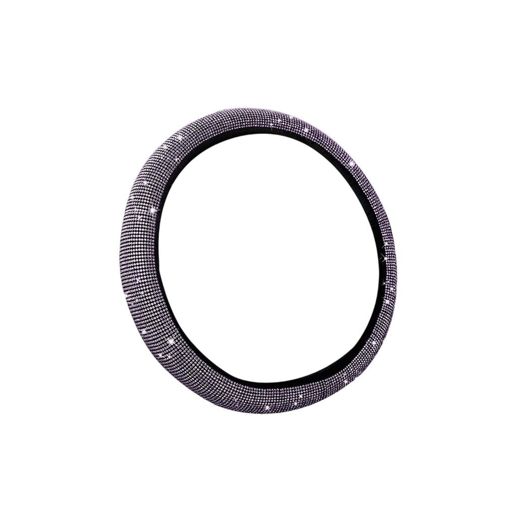 Car Steering Wheel Cover, Suitable For 15 Inch Diameter, Shiny Crystal Diamond Steering Wheel Protective Cover