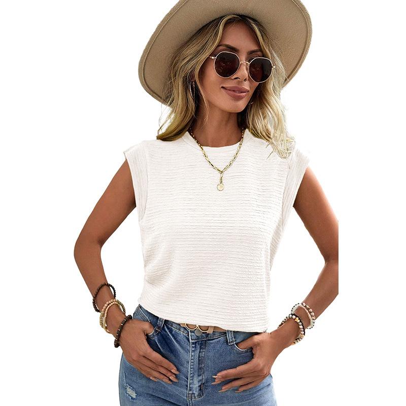 

Женский легкий повседневный топ без рукавов Shiying - Европейский и американский стиль Large белый