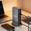 Multiple Port USB C Charger Station 140W PD3.1 Fast Charging Hub With Intelligent Power Allocation For Office Gaming Setup