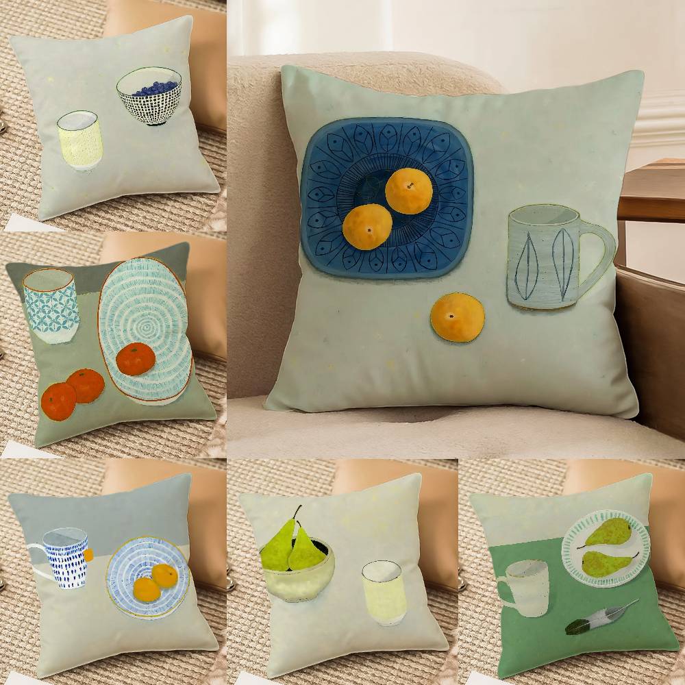 Colorful Quiet beauty Pillow Case Anti-dustmite Pillowcase Invisible zipper silky Sofa cushion cover