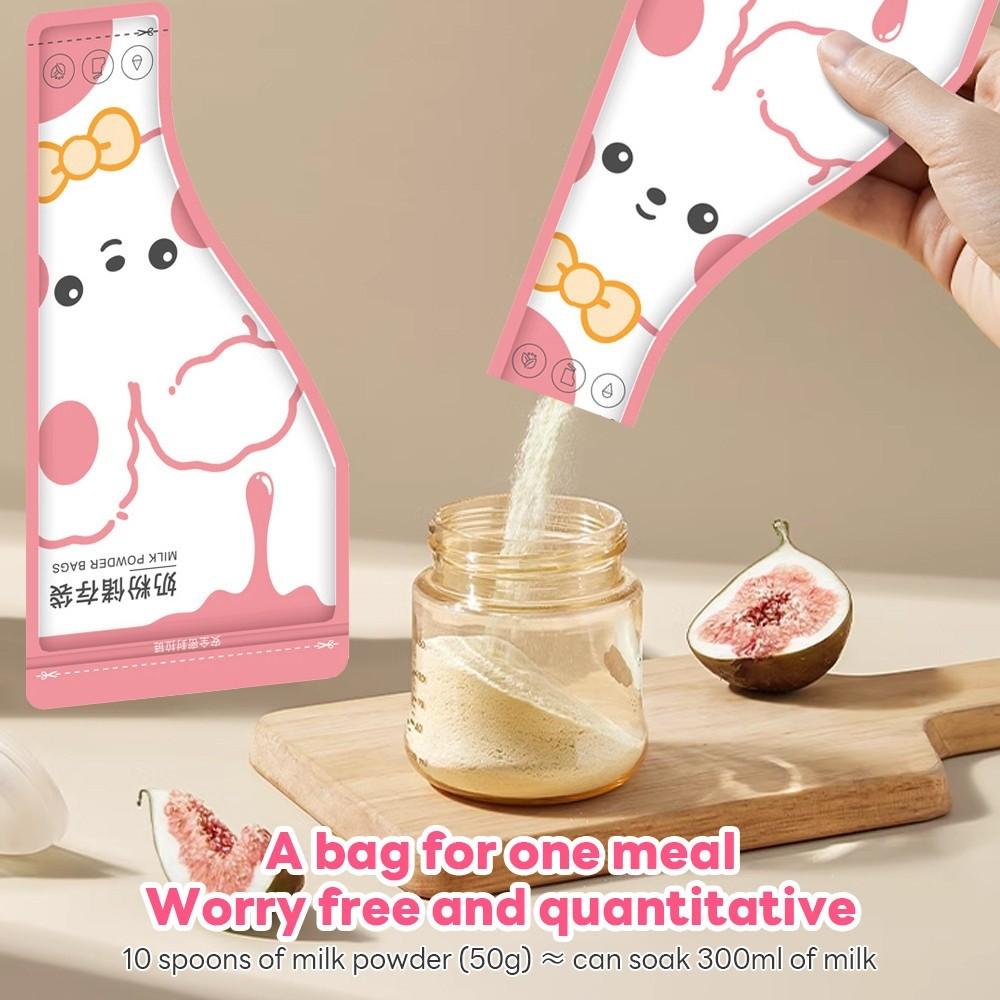 30PCS Cartoon Baby Milk Storage Bag Leakproof Cartoon Milk Bag Travel Use