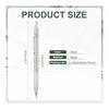 PATIKIL 2pcs 0.7mm Drafting Mechanical Pencil, Medium Point, Automatic Metal Holder for Drawing, Sketching, Woodworking, Silver