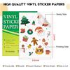 30 Sheets Printable Clear Sticker Paper for Inkjet Printer, Premium Vinyl Transparent Sticker Paper Waterproof, Dries Quickly, Vivid Colors, Tear