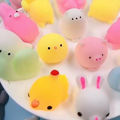 1pcs Toy Cute Animal Antistress Squeeze Mochi Squishy Toys Abreact Soft Sticky Squishi Stress Relief Toys Funny Gift