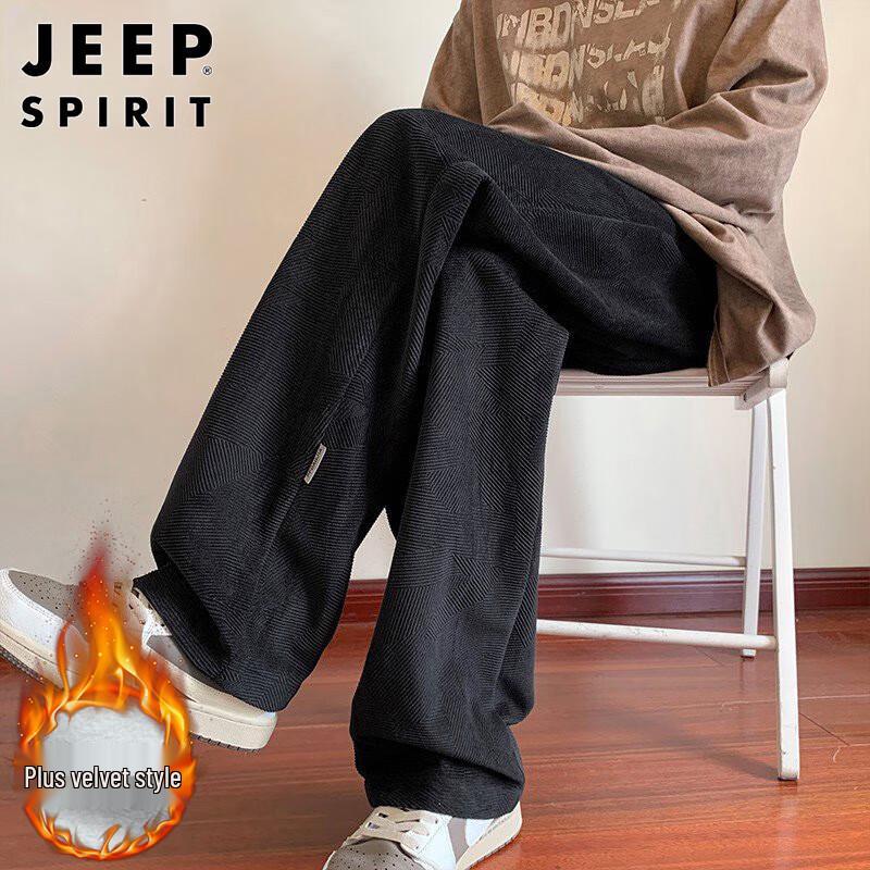 

JEEP SPIRIT Men s Autumn/Winter Straight-Leg Casual Track Pants 2XL