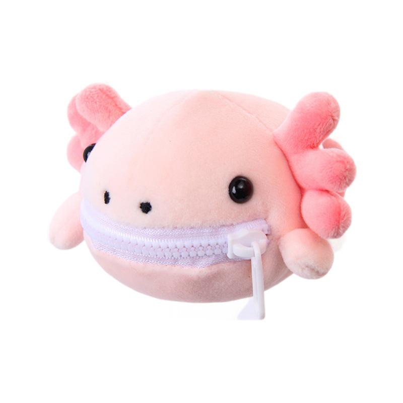 Cute Sea Animal Plush Collection: Manta Ray, Shark, Salamander Doll, Backpack, Coin Purse & Pendant.