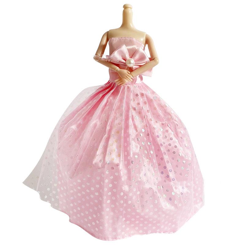 30Cm Doll Clothing 1/6 Dress Up Doll Wedding Dresses Fashion Play House Princess Trailing Large Dresses For 1/6 Xinyi Fr Bb Doll