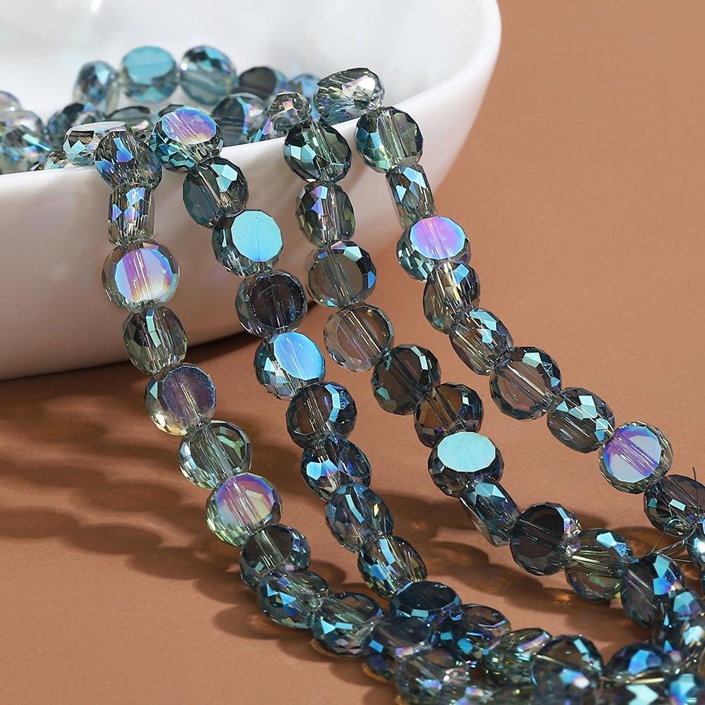 100pcs Crystal Stone Beads Rondelle Austria Faceted Loose Spacer Round Beads for Jewelry Making DIY Necklace Bracelet Wholesale