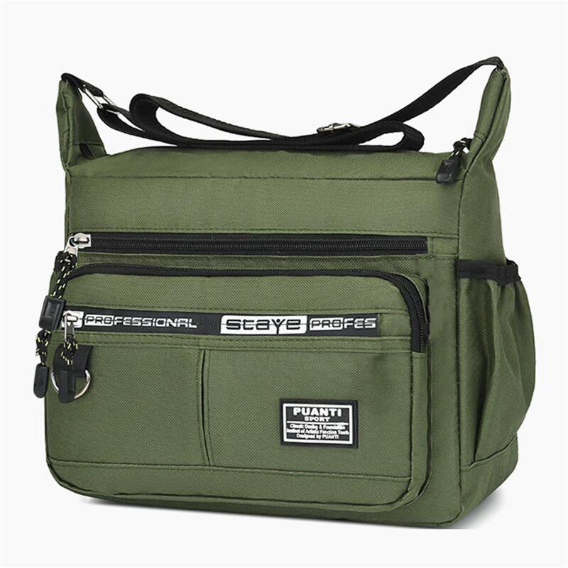 Hot Sale Large Capacity Men's Casual Fashion Single Shoulder Crossbody Luxury Messenger Bag Multi-layer Pocket Design Oxford