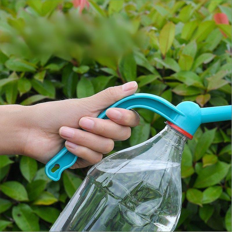 Long-spouted Watering Can with Spray Nozzle Multi-function Device for Plant Nurturing