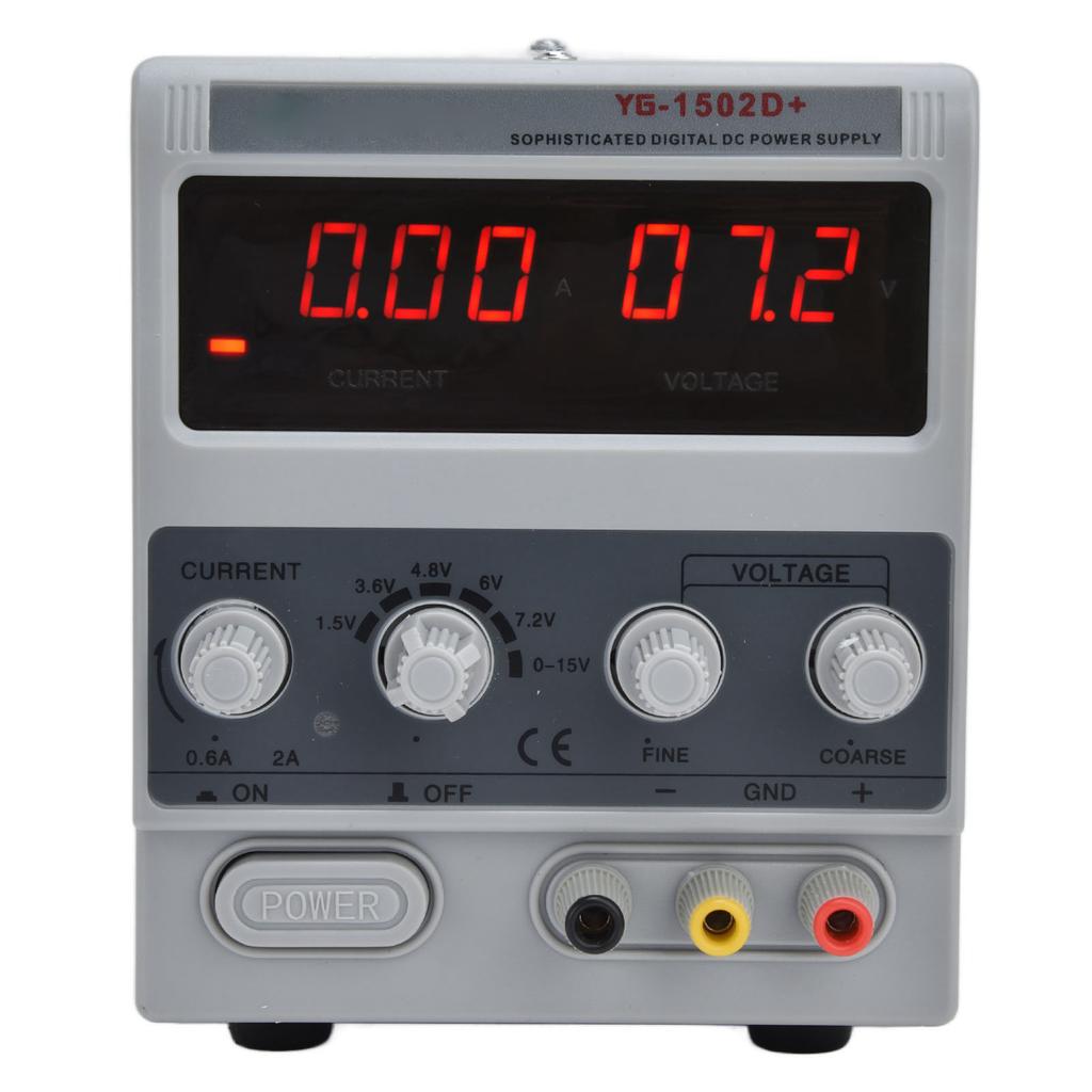 DC-Netzteil 3-stellig Einstellbares Schaltnetzgerät für DIY-Tests 15V 2A 1502D+
