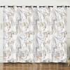 Curtains Nordic Style Marble Texture Bedroom Curtains Digital Printing Blackout Curtains No Punching