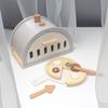 Wooden Fun Simulation Pizza Oven Model Children Toy Set For Role Playing