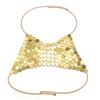 Sexy exaggerated beach bikini body wear jewelry chain, slim show sequined neck vest chest chain women