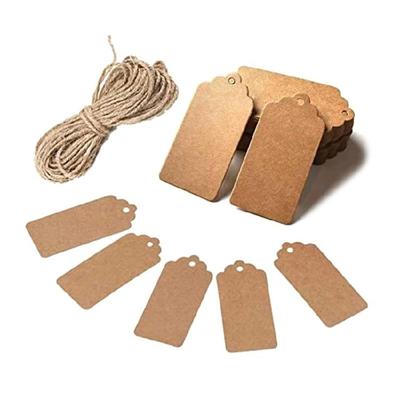 100 Pieces Gift Labels Writable Gift Labels Rectangle Hanging Gift Labels