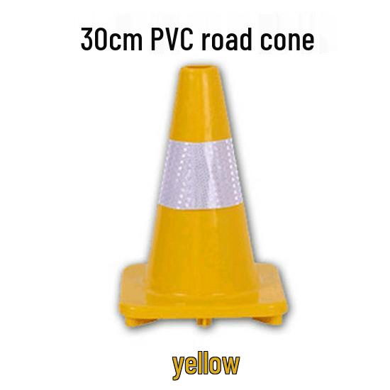 70cm Reflective PVC Road Safety Cone with Rubber Base