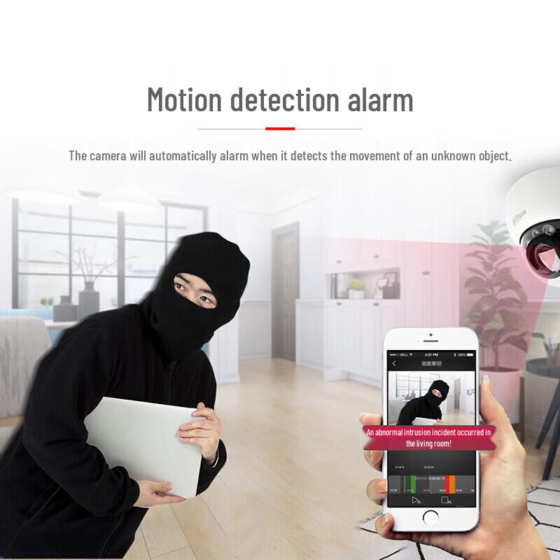 Dahua 4MP Full-Color Indoor/Outdoor Dome Security Camera CN plug (adapter included)