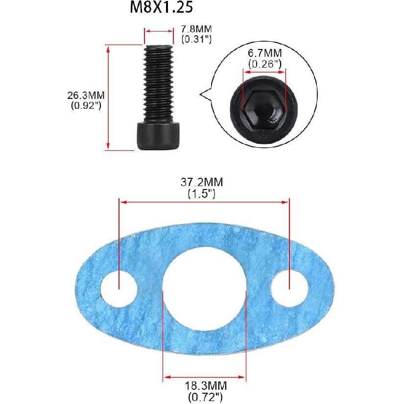 PTNHZ RACING AN10 Garrett GT28 GT30 GT35 T25 Turbo Oil Return Drain Flange Adapter