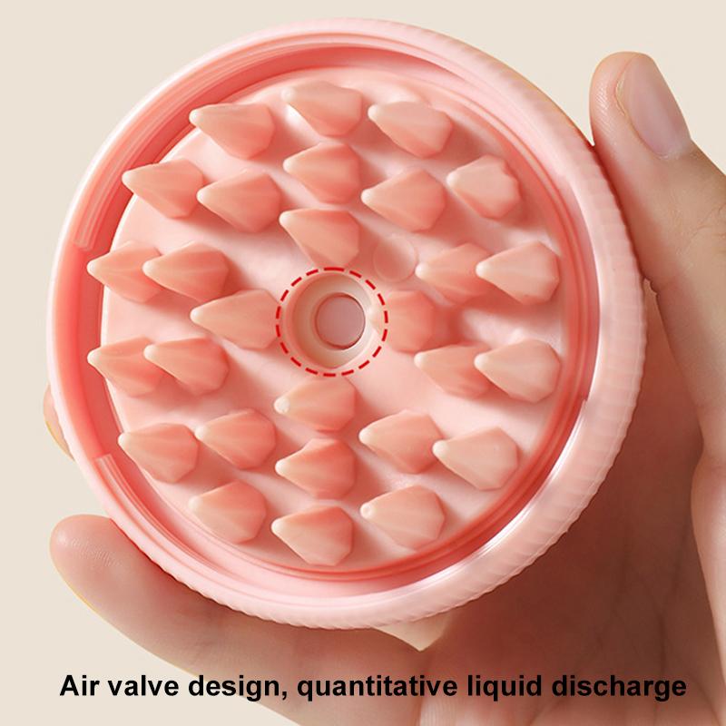 Silicone Shampoo Head Scalp Massage Brush Silicone Body Brush Hair Washing Comb Bath Spa Shower Brush Add Liquid Bathing Brush