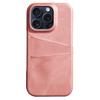 For iPhone 16 Pro Case Dual Card Slots PU Leather+Hard PC Phone Cover