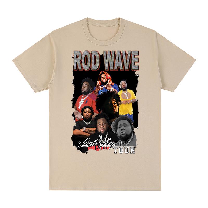 Rod Wave Rapper Vintage Tshirt Retro Home Streetwear Y2k Hip Hop Cotton Unisex T Shirt New TEE TSHIRT Womens Tops