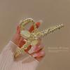 Alloy Womens Back-of-Head Grabber Large High-End Hair Claw Clip Summer 2026 Shark Clip Headpiece Japan and Korean Style