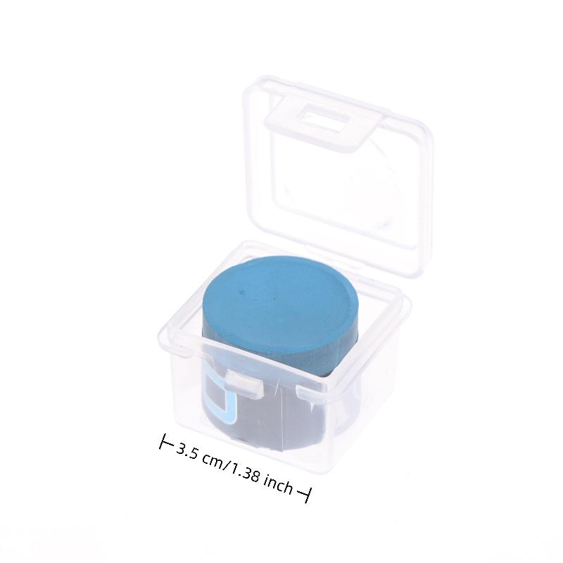 1 Pcs With Storage Box No-Slip Billiard Chalks Pool Cue Stick Chalk Snooker Easy Powder Billiard Chalk Pool Accessories