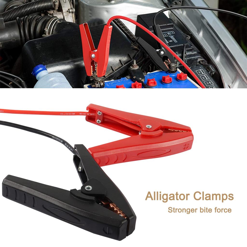 MEIRIYFA XT60 Female To Alligator Clip Cable XT60 Connector Cable with Clip Clamp for Power Station - 53cm