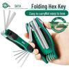SATA 8-Piece Folding Hex Key Set