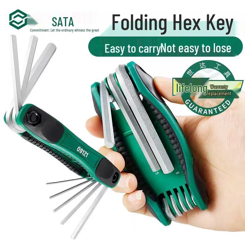SATA 8-Piece Folding Hex Key Set