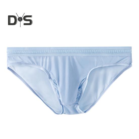Herren-Slips, mittelhoher Schnitt, hohe Elastizität, enge Passform, atmungsaktives Höschen, einfarbig, Netznähte, sexy Unterwäsche für den Alltag