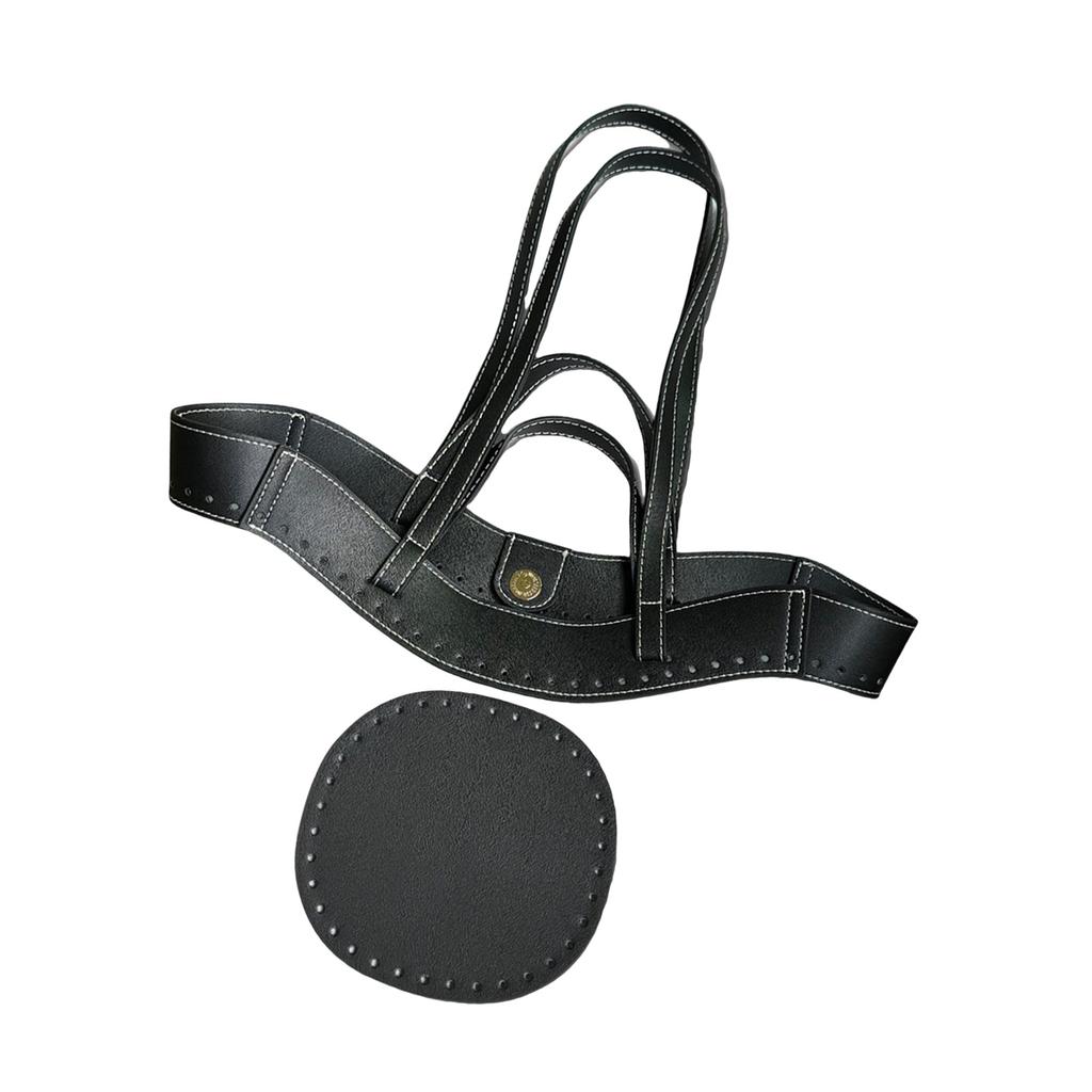 DIY Bag Making Supplies,Leather Handbag Making Kits PU Leather Bag Bottom Shaper Bag Handle for Crochet Handbag