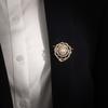 Dual Purpose Scarf Buckle Niche Diamond Inlaid Pearl Brooch Accessory Summer Corner