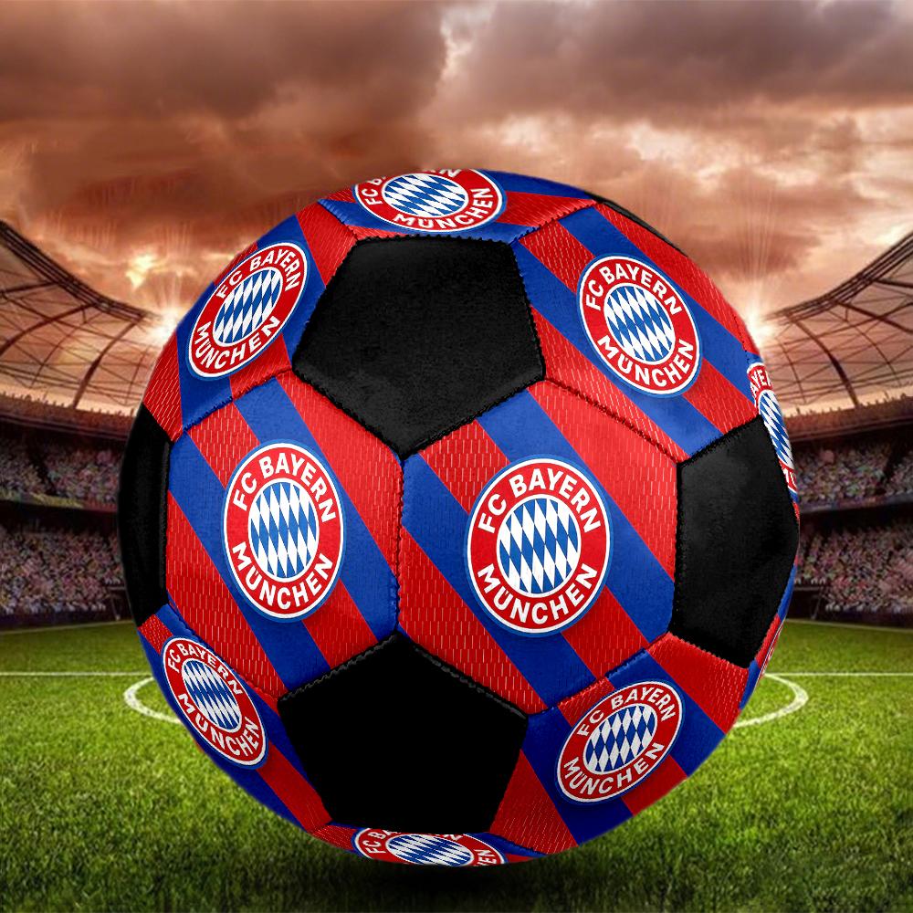TAGLIA 5 Pallone da Calcio FC Bayern München Colorato Per Tutte le Età Cucito a Macchina PVC Pronto per la Competizione Resistente Alto Rimbalzo