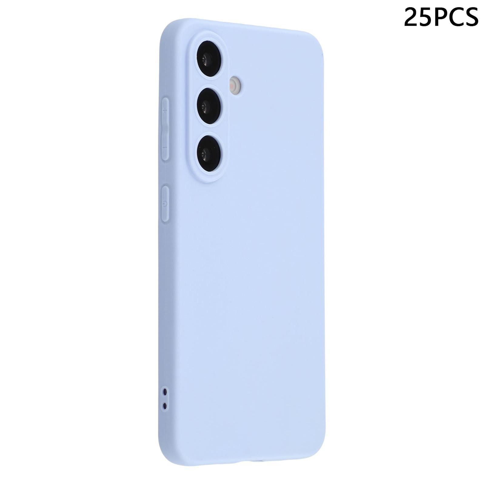 

Bulk Purchasing 25Pcs For Samsung Galaxy S24+ Case 1.2mm TPU Matte Phone Cover Light Purple