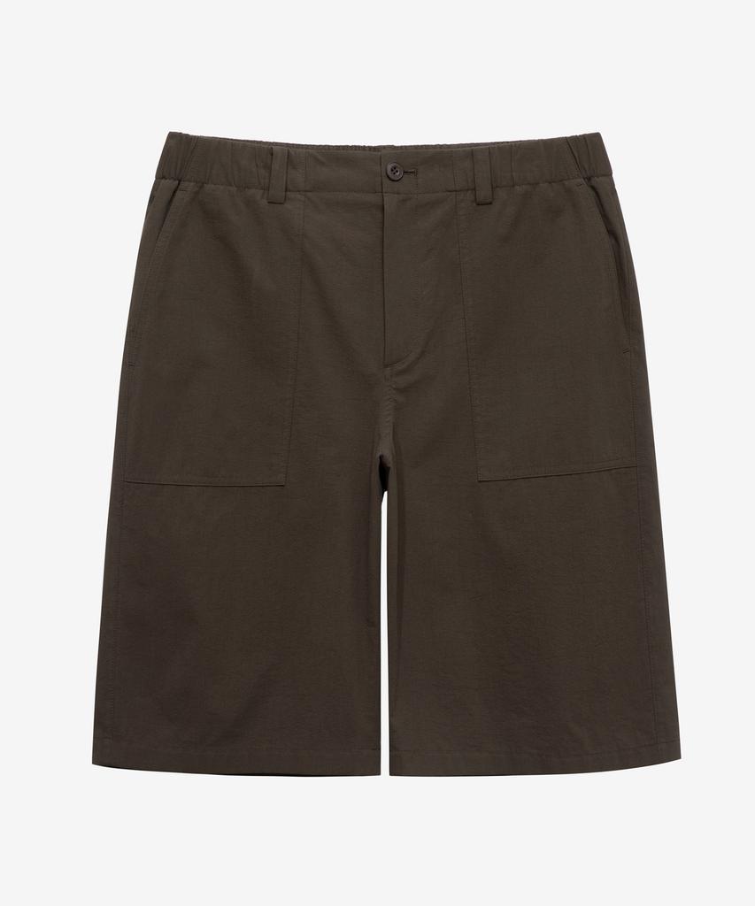MINDBRIDGE Relax Fit Cool Cotton Brown Half Pants