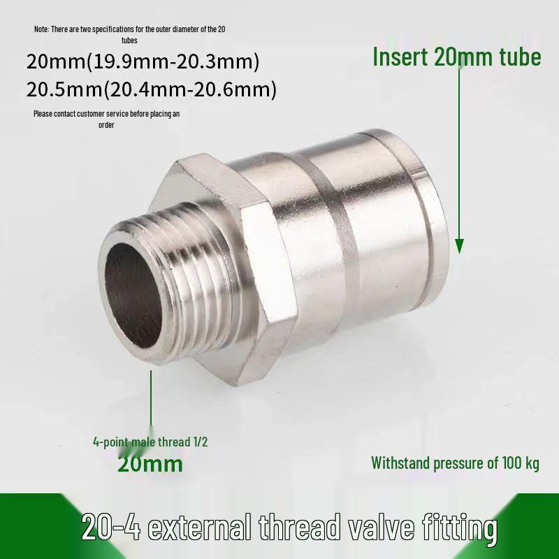 

20mm Quick-Connect High-Pressure Spraying Connector Tee Straight Elbow for Orchard and Cooling with 20PE Pipe
