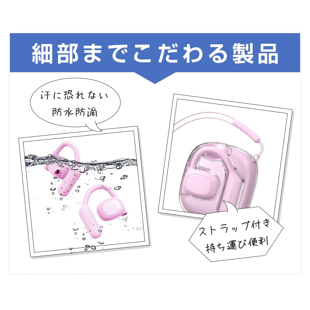 Fones de Ouvido SLuB com Condução de Ar, Headset Sem Fio Bluetooth 5.3, Tipo OWS, Orelha Aberta, Não Condução Óssea, Sobre a Orelha, Binaural, Esquerdo e