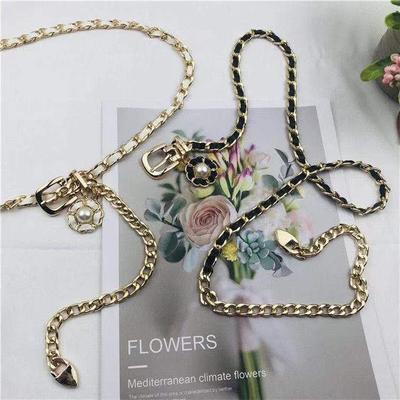 Belt for Women Versatile Ins Korean Version Simple Hip-hop Belt for Women Decorative Skirt Waist Chain Accessories Metal Chain Trousers