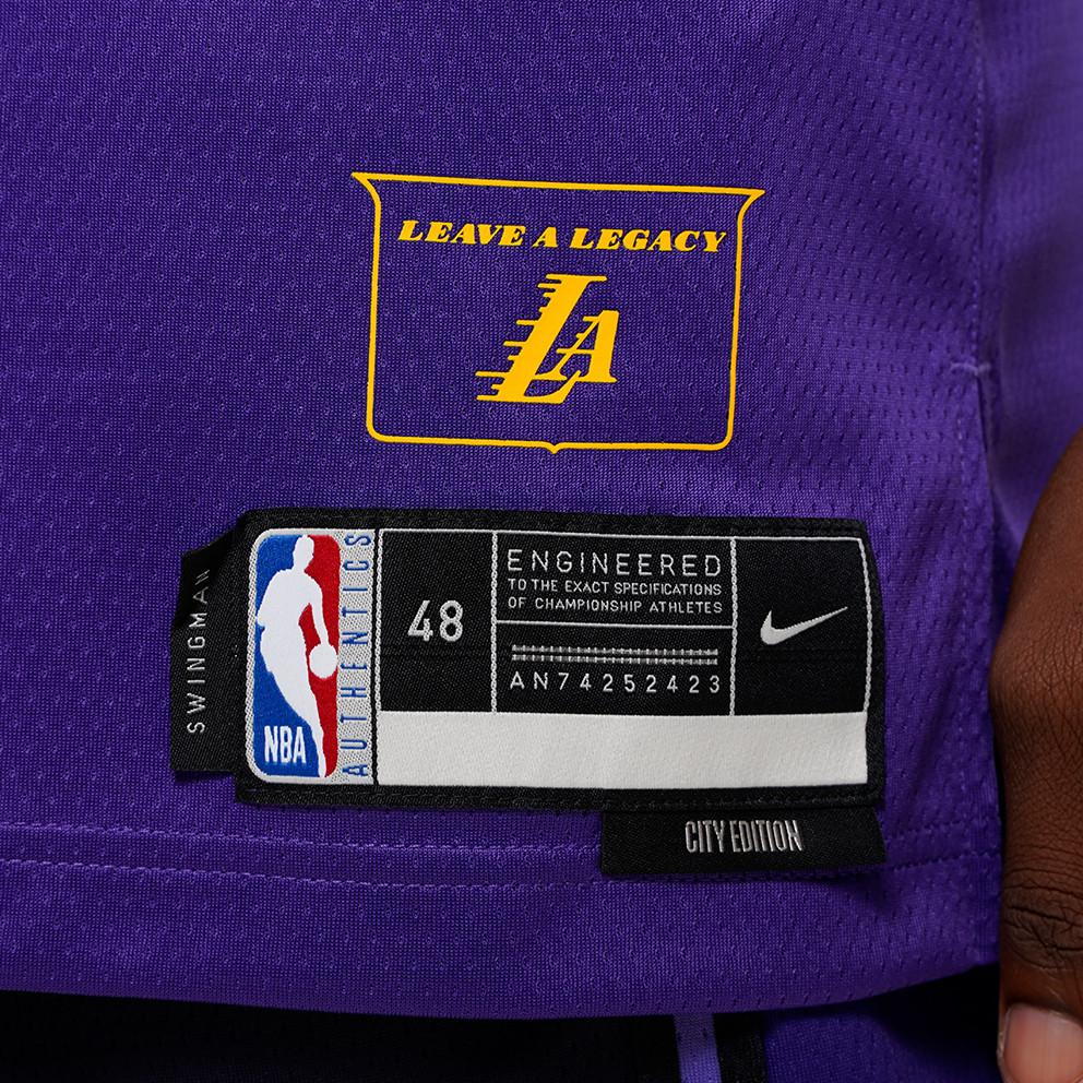 Nike X NBA Dri-Fit Los Angeles Lakers Anthony Davis 2024/25 City Edition Dres Pánské dresy Fialová FQ4346-505